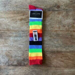 5/$20 New: Women's 4-10 Rainbow Stripe Knee High Socks